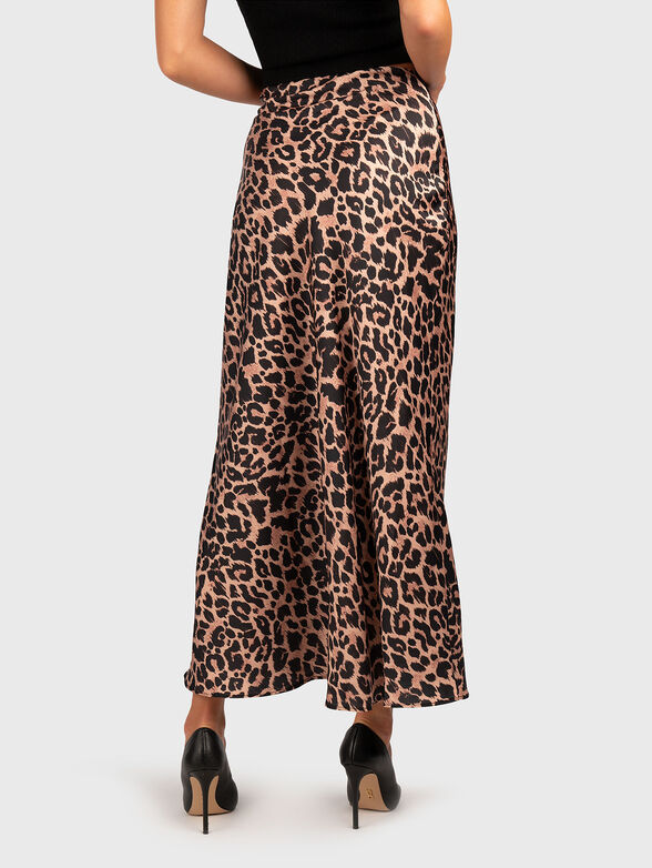SIBILLA midi skirt with animal print - 2