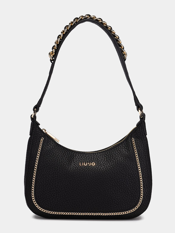 Handbag with gold chain details - 1