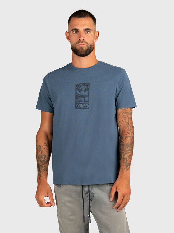 PARADISE cotton T-shirt with accent print - 1