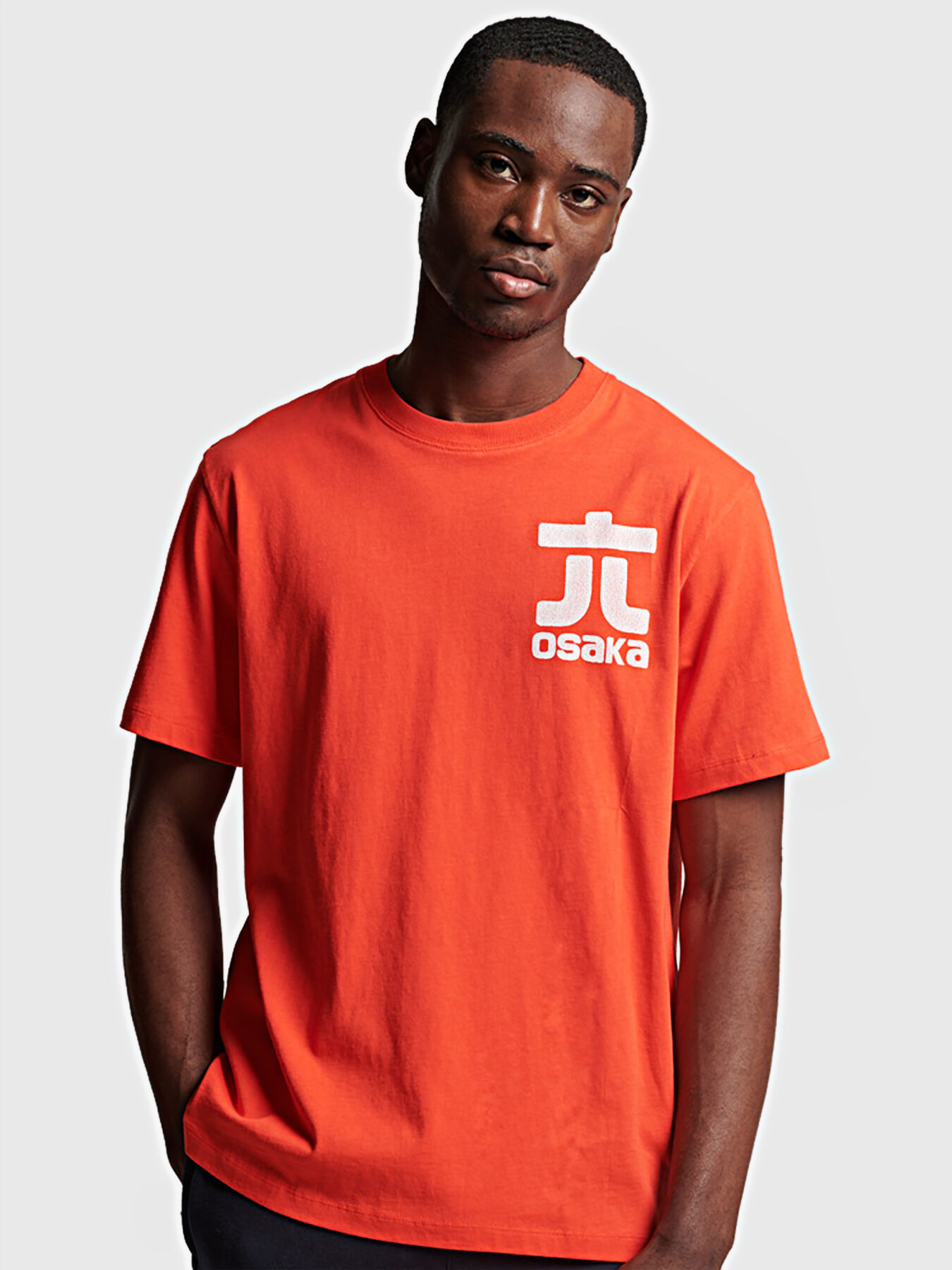 CODE OSAKA LOGO cotton T-shirt brand SUPERDRY