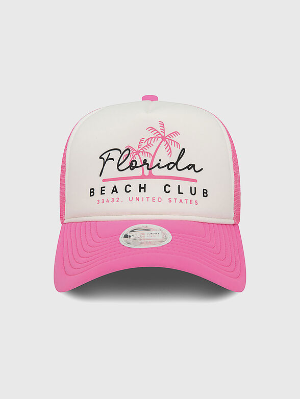 Cap with contrast visor and print - 1