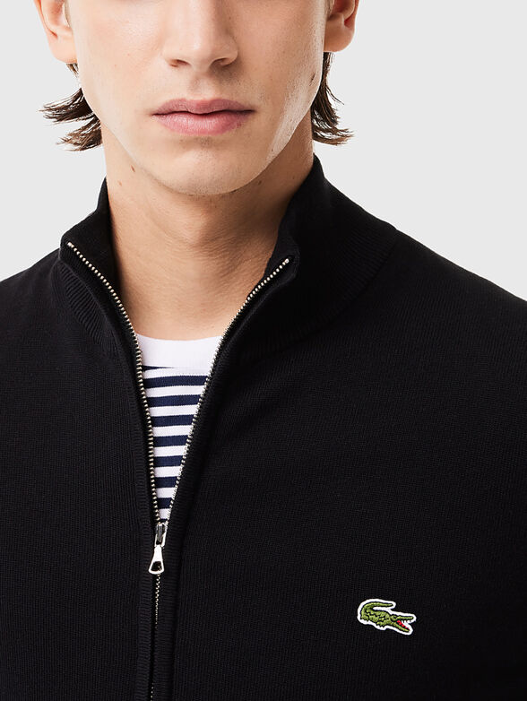 Cotton cardigan with zip - 4