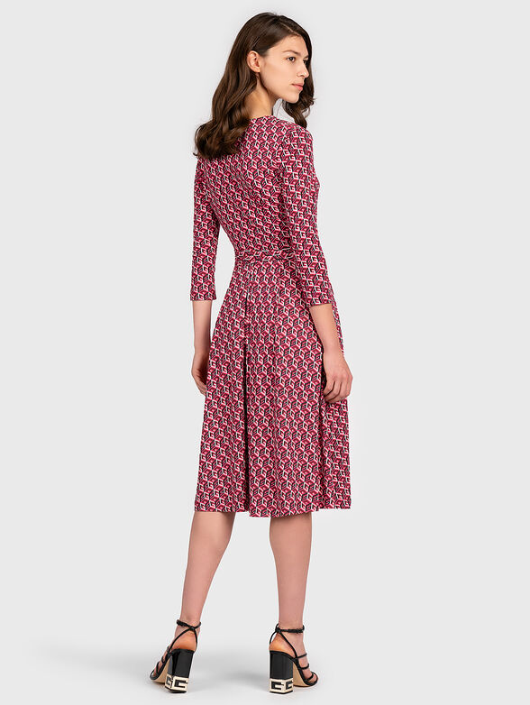 CHRISTIN Dress with monogram logo print - 5