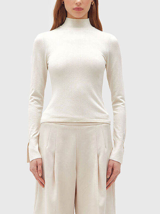 Slim polo neck sweater - 1