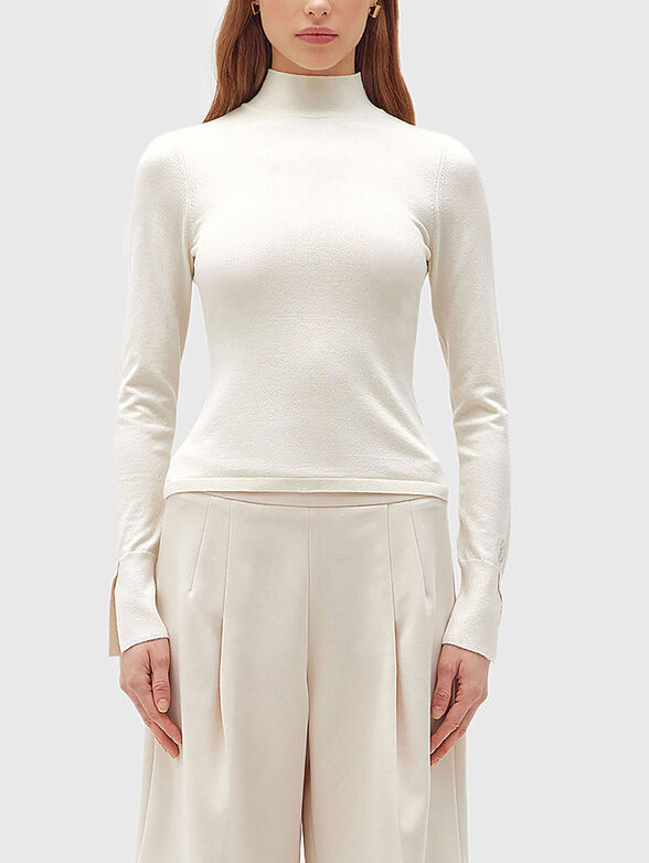 Slim polo neck sweater - 1