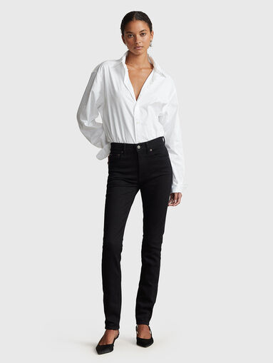 Black straight jeans - 2