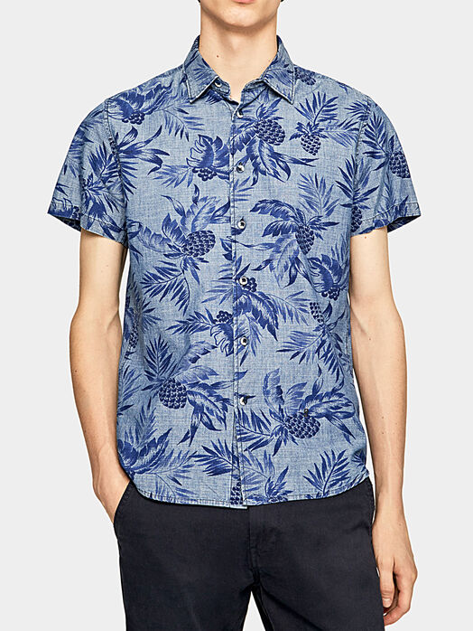 LONGFORD shirt with tropical print