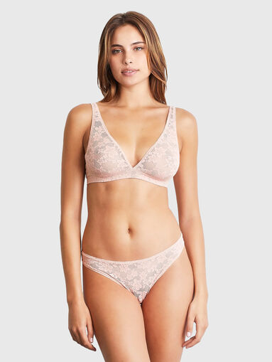 STRETCH LACE brazilian briefs in black - 3