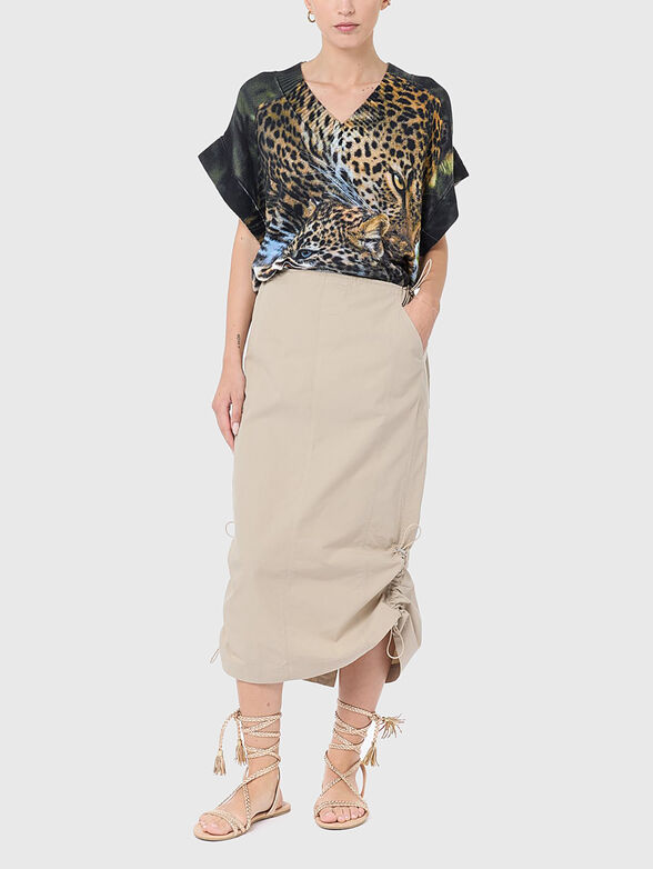 Animal print sweater vest  - 2