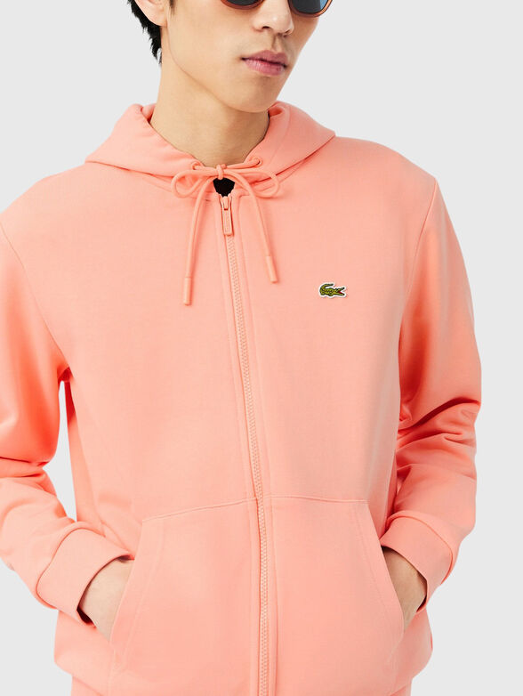 Cotton sweatshirt with logo embroidery - 3