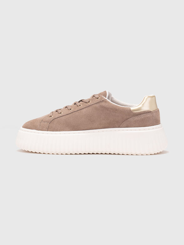 Suede platform sneakers - 4