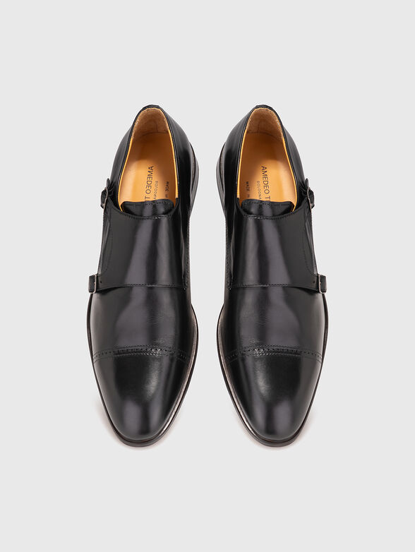 Black leather shoes - 6