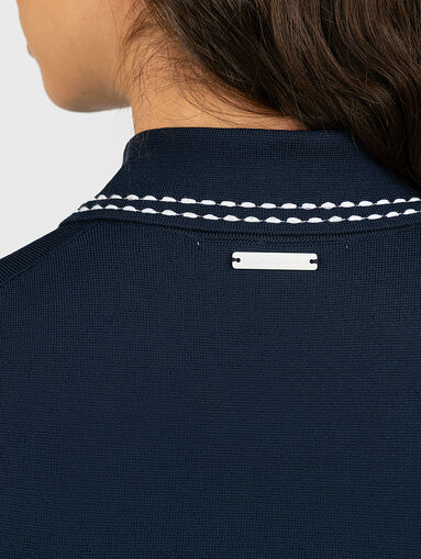 Contrasting stitching dress - 3