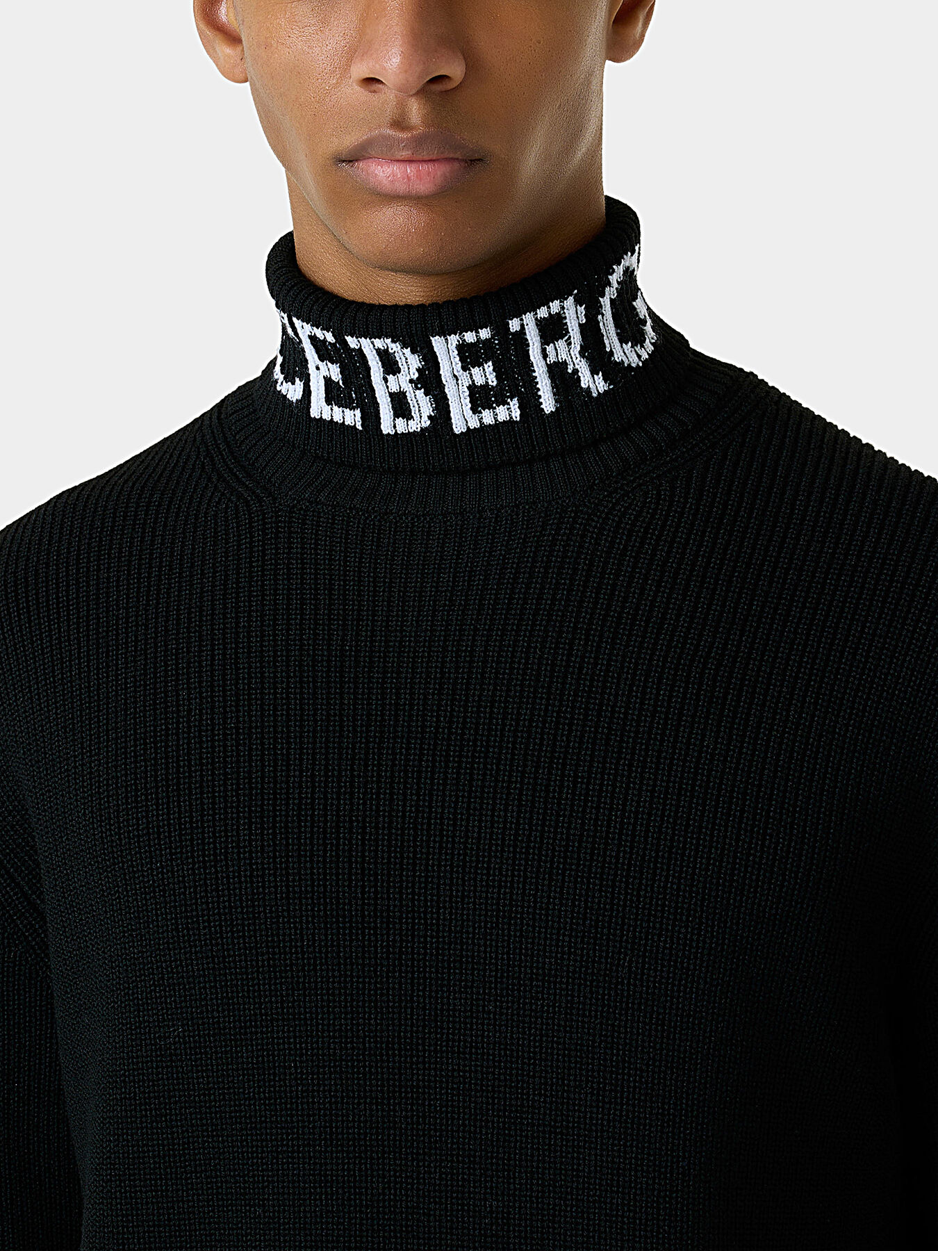 Turtleneck sweater with logo detail brand ICEBERG