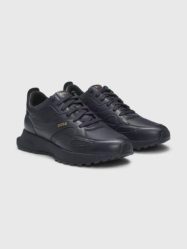 GORE-TEX black leather shoes - 3