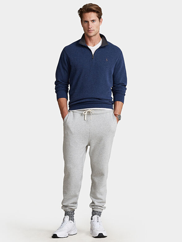 Sweater with logo embroidery - 1