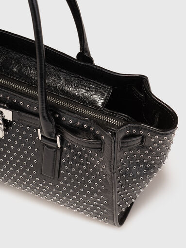 HAMILTON small leather bag with studs - 4