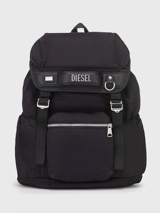 Black backpack with logo - 1