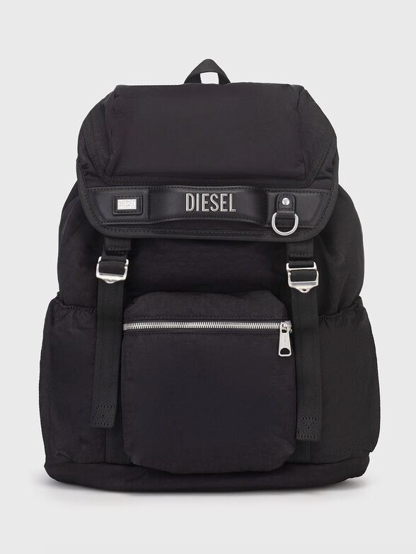 Black backpack with logo - 1