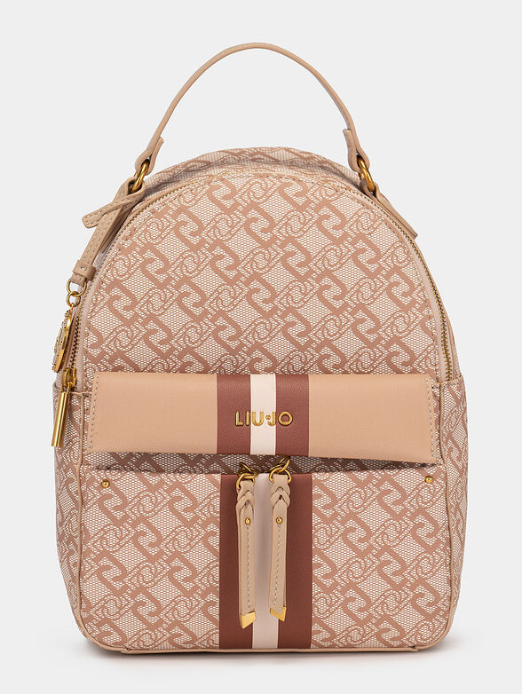 Backpack with monogram print - 1