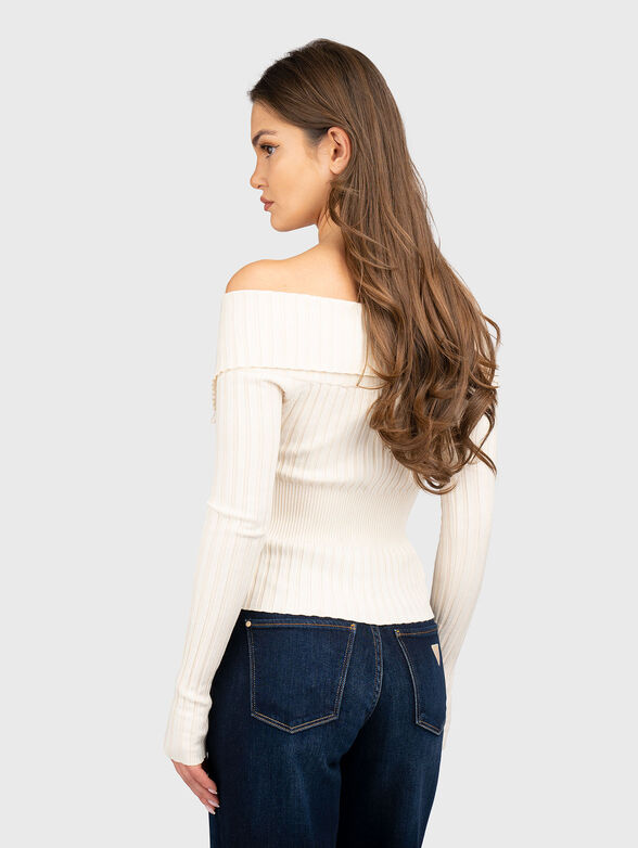 Drop-shoulder cardigan in viscose blend - 3