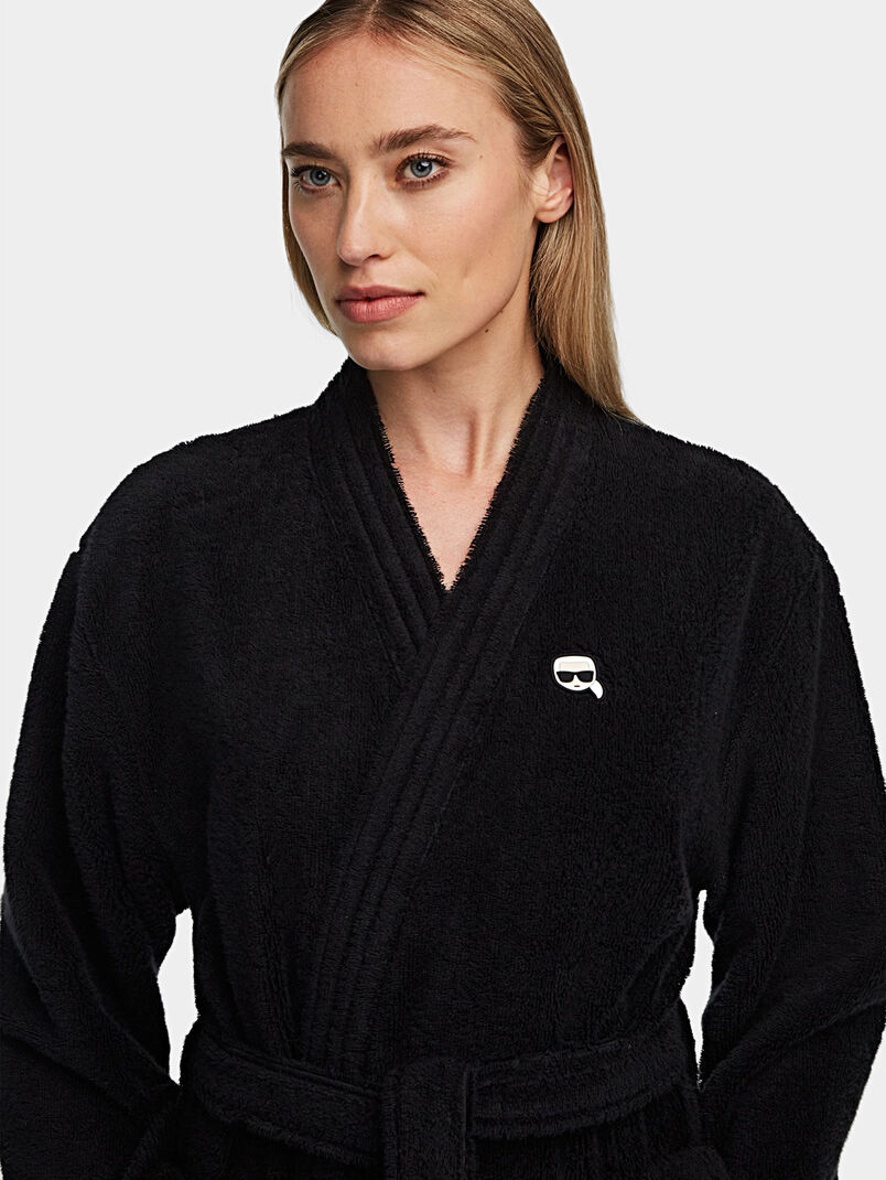 Ikonik black bathrobe - 3