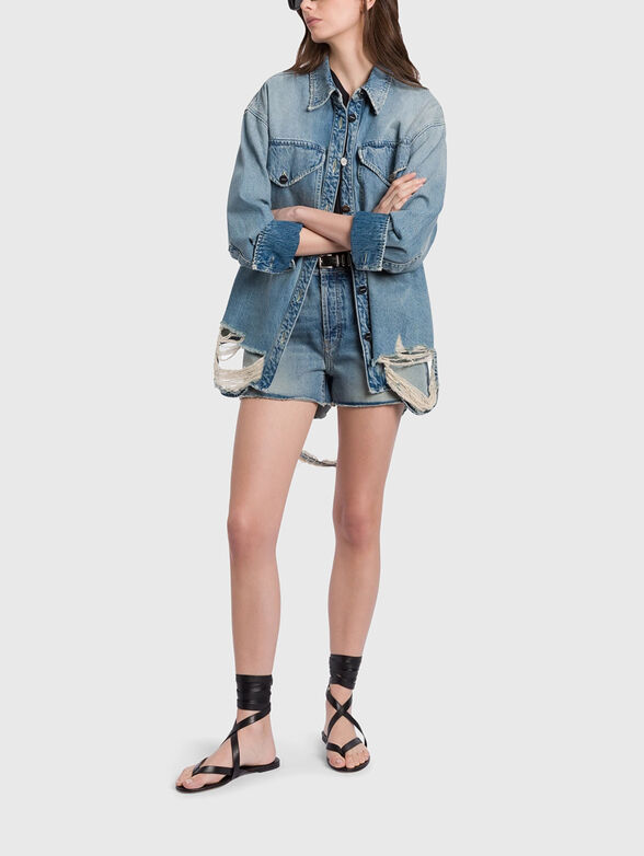 STELLA shorts with distressed look - 4