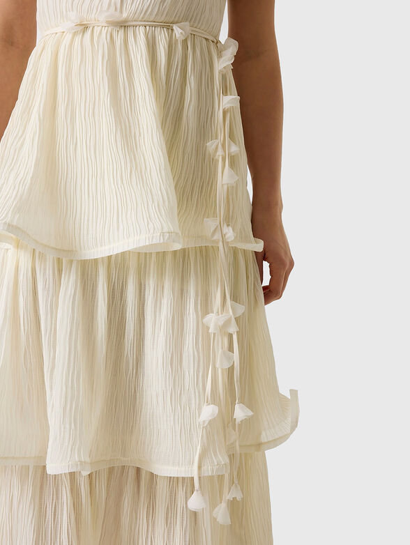 Flared ruffle dress - 4