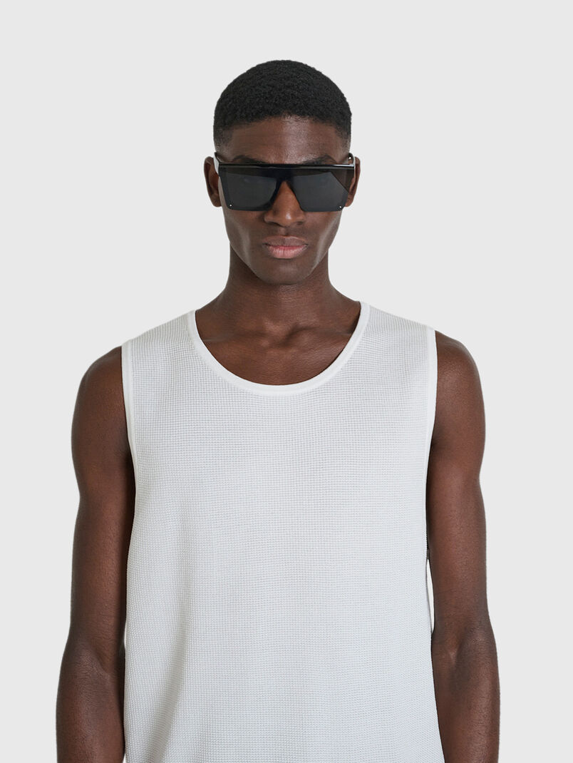 ADALIA top with  oval neckline - 3