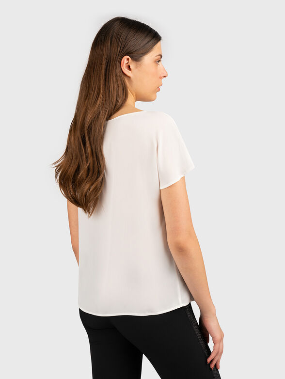 T-shirt with rhinestone logo  - 2