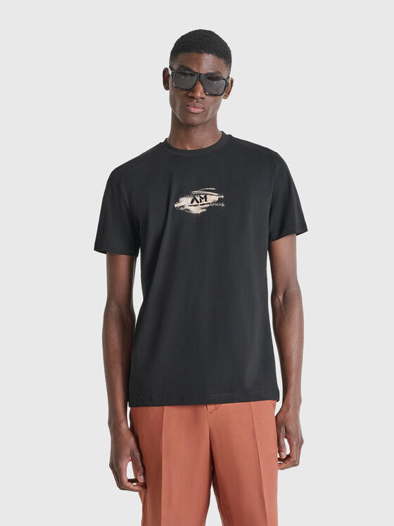 Памучна тениска с принт - 1