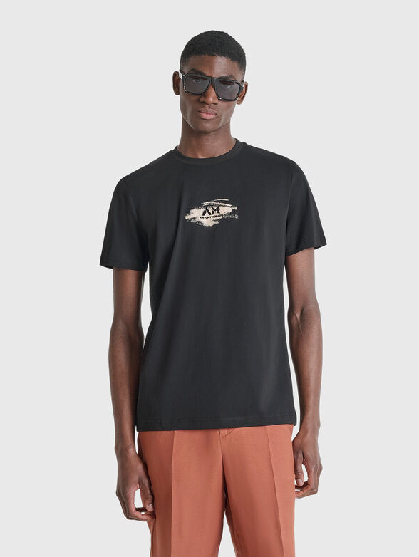 Cotton T-shirt with a print - 1