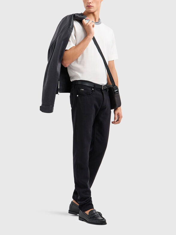 Crew neck T-shirt with contrasting logo - 2