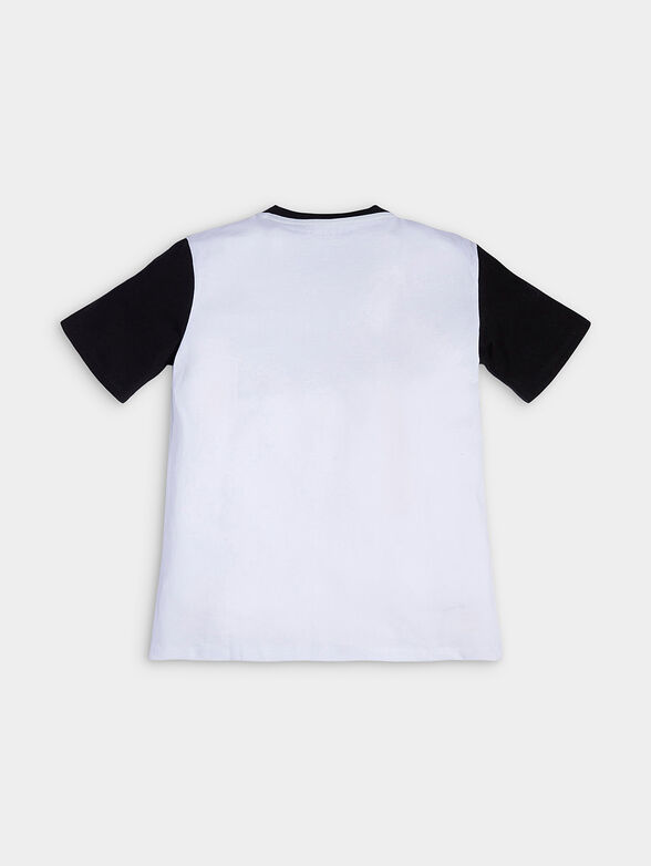 Cotton T-shirt with logo lettering - 2
