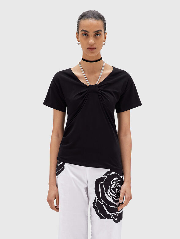 T-shirt with shiny detail - 1