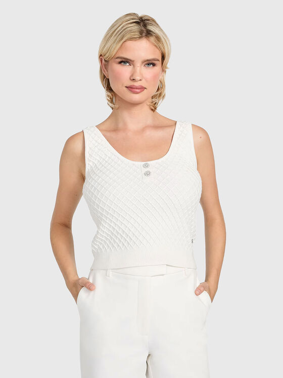 Топ LYLAH в бял цвят - 1