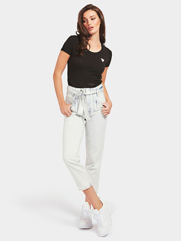 KAMELIA Black slim t-shirt - 2