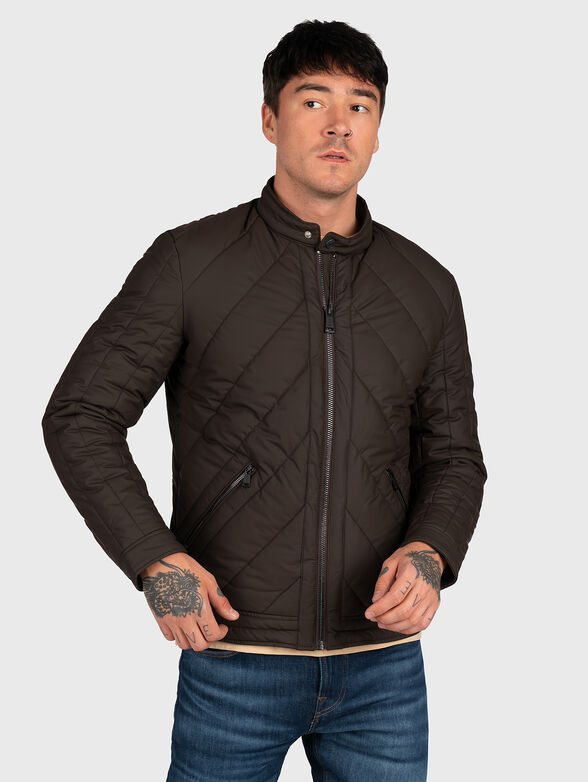 Black quilted jacket - 1