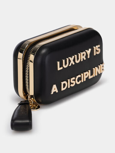 Leather clutch with inscription - 5