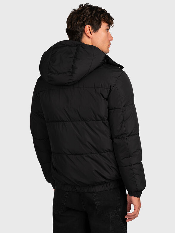 Padded jacket with removable hood - 2
