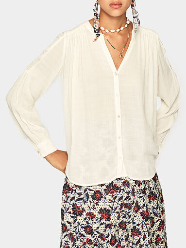 CAROLINE Shirt in champagne color - 5