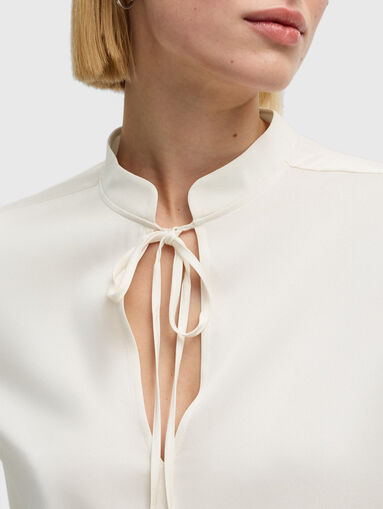 BARABI silk blouse with long sleeves - 4