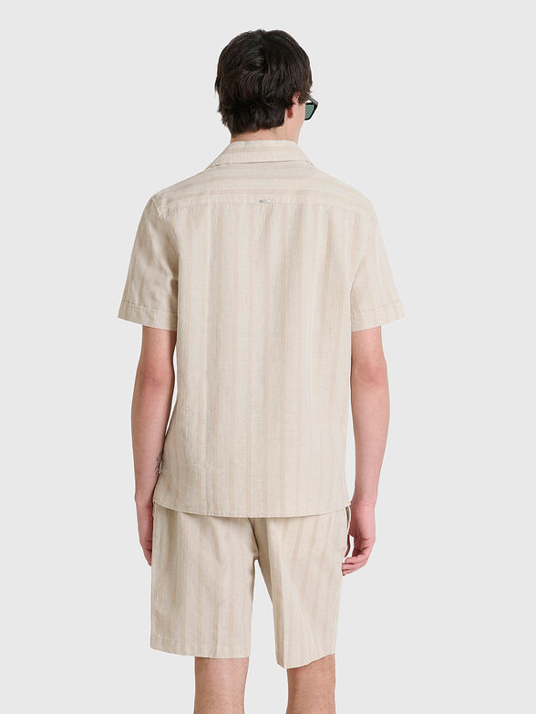 HONOLULU shirt of linen blend with short sleeves - 1