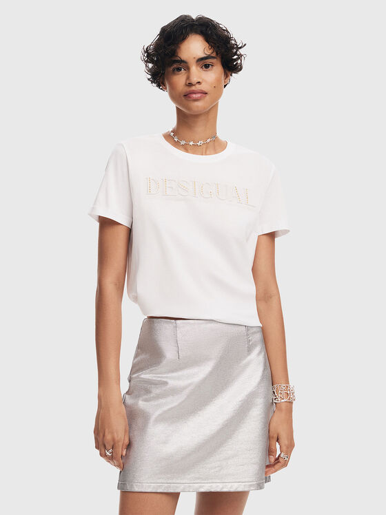 Сребриста мини пола LONDON - 1