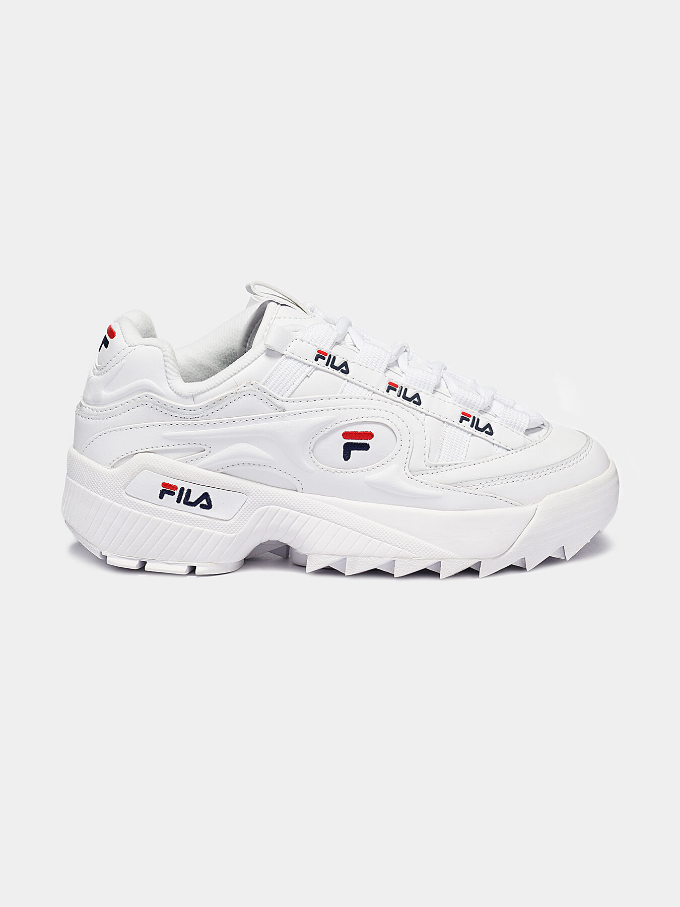 D FORMATION White sneakers with logo accents brand FILA