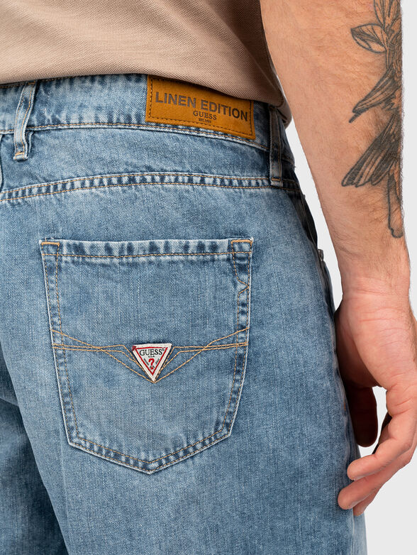 RODEO light blue denim shorts - 3