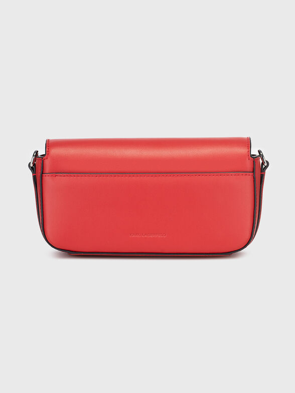 K/SIGNATURE beige leather bag with logo accent - 3