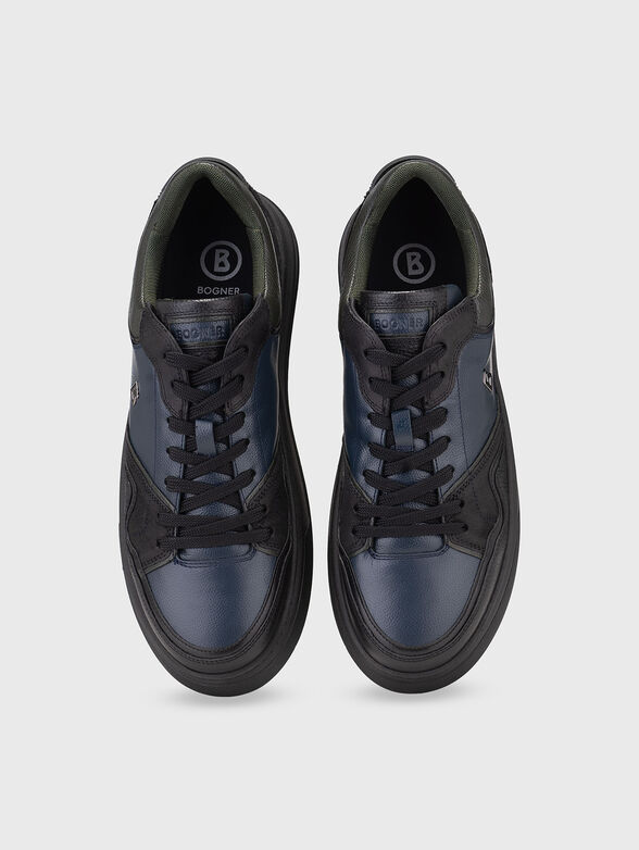 MILAN 25 leather sports shoes with contrasting details - 6