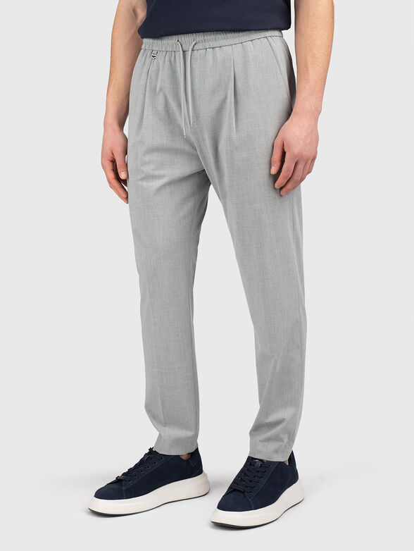 Trousers with elastic waist - 1