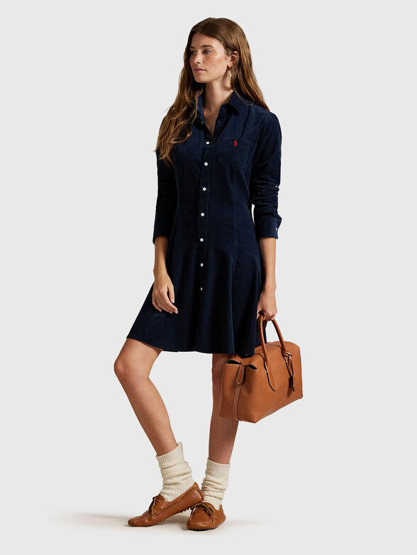 Cotton corduroy shirtdress - 1